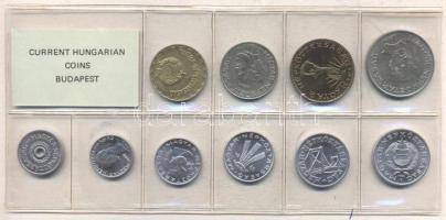 1985. 2f-20Ft 10db klf érmés forgalmi sor fóliatokban T:1
