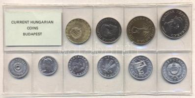 1986. 2f-20Ft 10db klf érmés forgalmi sor fóliatokban T:1