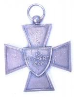 1940. "Nemzetvédelmi Kereszt / A Hazáért" kitüntetés mellszalag nélkül T:2
Hungary 1940. N...