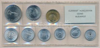 1981. 2f-20Ft 10db klf érmés forgalmi sor fóliatokban T:1