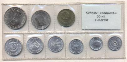 1980. 2f-10Ft 9db klf érmés forgalmi sor fóliatokban T:1