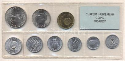 1976. 2f-10Ft 9db klf érmés forgalmi sor fóliatokban T:1