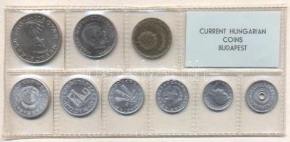 1974. 2f-10Ft 9db klf érmés forgalmi sor fóliatokban T:1