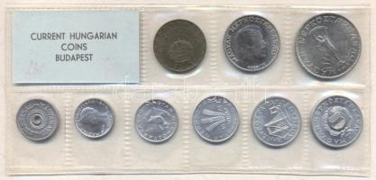 1973. 2f-10Ft 9db klf érmés forgalmi sor fóliatokban T:1