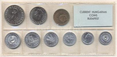 1971. 2f-10Ft 9db klf érmés forgalmi sor fóliatokban T:1