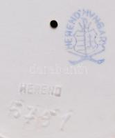 Herendi puttó figura, kézzel festett, jelzett, hibátlan, m:17 cm / Herend porcelain figure, flawless...