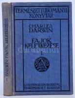 Charles Darwin: Fajok keletkezése természetes kiválasztás útján I. Vagy az életrevalóbb tenyészfajok boldogulása a létért való küzdelemben. Ford. Dr. Mikes Lajos (Természettudományi Könyvtár) Bp., 1911, Athenaeum. Kiadói festett, dombornyomott egészvászon sorozatkötésben, jó állapotban
