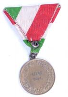 1934.  "M.Kir."Kinizsi Pál" Honv. Altisztképző Jutas" Br díjérem mellszalagon sz...