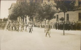 Hungarian soldiers marching, Schäffer Ármin photo