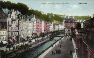 Karlovy Vary Mill Spring quay and Cross street (EK)