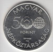 1986. 500Ft Ag "Mexikói Labdarúgó VB - Focisták" T:PP