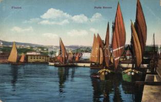 Fiume Baross port with sailing boats (fl)