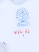 Herendi Apponyi mintás rózsás bonbonier, kézzel festett, jelzett, rózsán nagyon apró lepattanás, d:8...