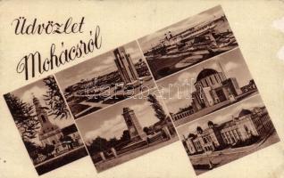 Mohács városháza, templomok, II. Lajos király szobra (EB)