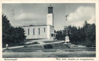 Balatonboglár Katolikus templom, országzászló