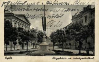 Gyula Megyeháza, Országzászló