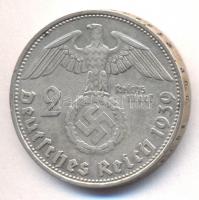 Német 3. Birodalom 1939D 2M Ag "Hindenburg" T:2-
German Third Reich 1939D 2 Marks Ag &quot...