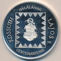 Fritz Mihály (1947-) 1994. "MÉE Szeged / Kossuth Lajos halálának centenáriuma" Ag emlékére...