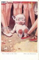 Bonzo dog, humour, "Not a word to the wife", s: G. E. Studdy (fa)