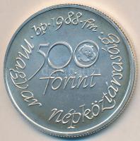 1988. 500Ft Ag "Világ vadvédelmi alap" T:BU