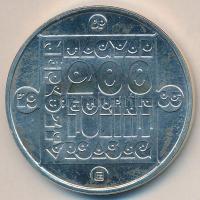 1985. 200Ft Ag "Természetvédelem-vadmacska" T:BU