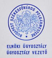 Budapest Székesfőváros Polgármestere 6 db boríték