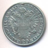 Ausztria/magyar verdejel 1837B 20kr Ag "V. Ferdinánd" T:2-,3 Fny
