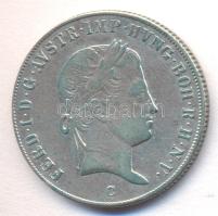 Ausztria / magyar verdejel 1837C 20Kr Ag "I. Ferenc" T:2-