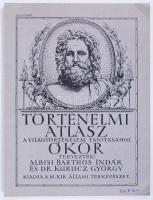 1927 Barthos-Kurucz: Történelmi atlasz - Ókor. Kiváló állapotban