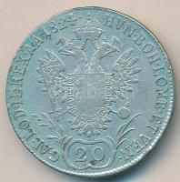 Ausztria 1824A 20Kr Ag T:3
Austria 1824A 20 Kreuzer Ag C:F