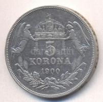 1900. 5K Ag "Ferenc József" T:2-/3