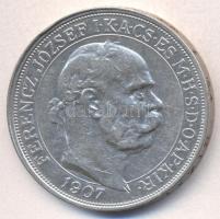 1907KB. 5K Ag "Koronázási évforduló" T:2-,3