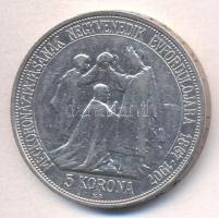 1907KB. 5K Ag "Koronázási évforduló" T:2-,3