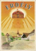 Hungarian irredenta, Transylvania with the Holy Crown of Hungary, Nagybánya vissza So. Stpl (fa)