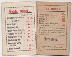 1937 Budapest VI. Weinberger étterem zsebnaptár italreklámokkal
