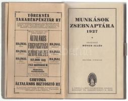 1927 Mónus Illés: Munkás zsebnaptára. reklámokkal tolltratóval