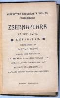 Morva Rezső: Keresztény szocialista vas- és fémmunkások zsebnaptára az 1908. évre (kissé megviselt)