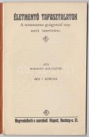 Bergendy Szilveszter: Életmentő tapasztalatok a természetes gyógymód népszerű ismertetése 32p. Bp. c...