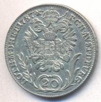 Ausztria / magyar verdejel 1787B 20Kr Ag "II. József" T:2-
