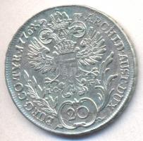Ausztria/magyar verdejel 1776IC-FA 20Kr Ag "Mária Terézia" T:2 Jny