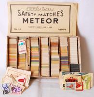 Nagy gyufacímke gyűjtemény - több ezer darab, néhány ívvel.