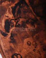 Kislány, kerámia figura FZ jelzéssel (kis javítással) / 
Ceramic figure (with small signes of repara...