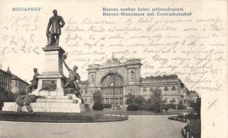 Budapest VII. Baross-szobor, Keleti Pályaudvar
