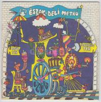 2 db M-3-as metróval kapcsolatos képes nyomtatvány