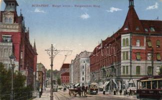Budapest II. Margit körút, villamosok