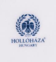 Hollóházi Erika mokkás készlet, jelzett, matricás, hibátlan / Hollohaza porcelain coffee set