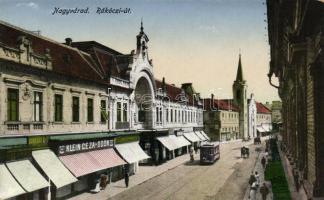Nagyvárad Rákóczi street, the shop of the Klein brothers