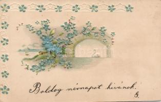 Flower, swan, Emb. litho (EK)