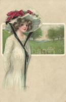 Lady litho, s: Hamilton King