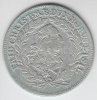 Német Államok / Brandenburg-Bayreuth 1765CLR 20Kr Ag &quot;Frigyes Krisztián&quot; T:3 German States / Brandenburg-Bayreuth 1765CLR 20 Kreuzer Ag &quot;Friedrich Christian&quot; C:F